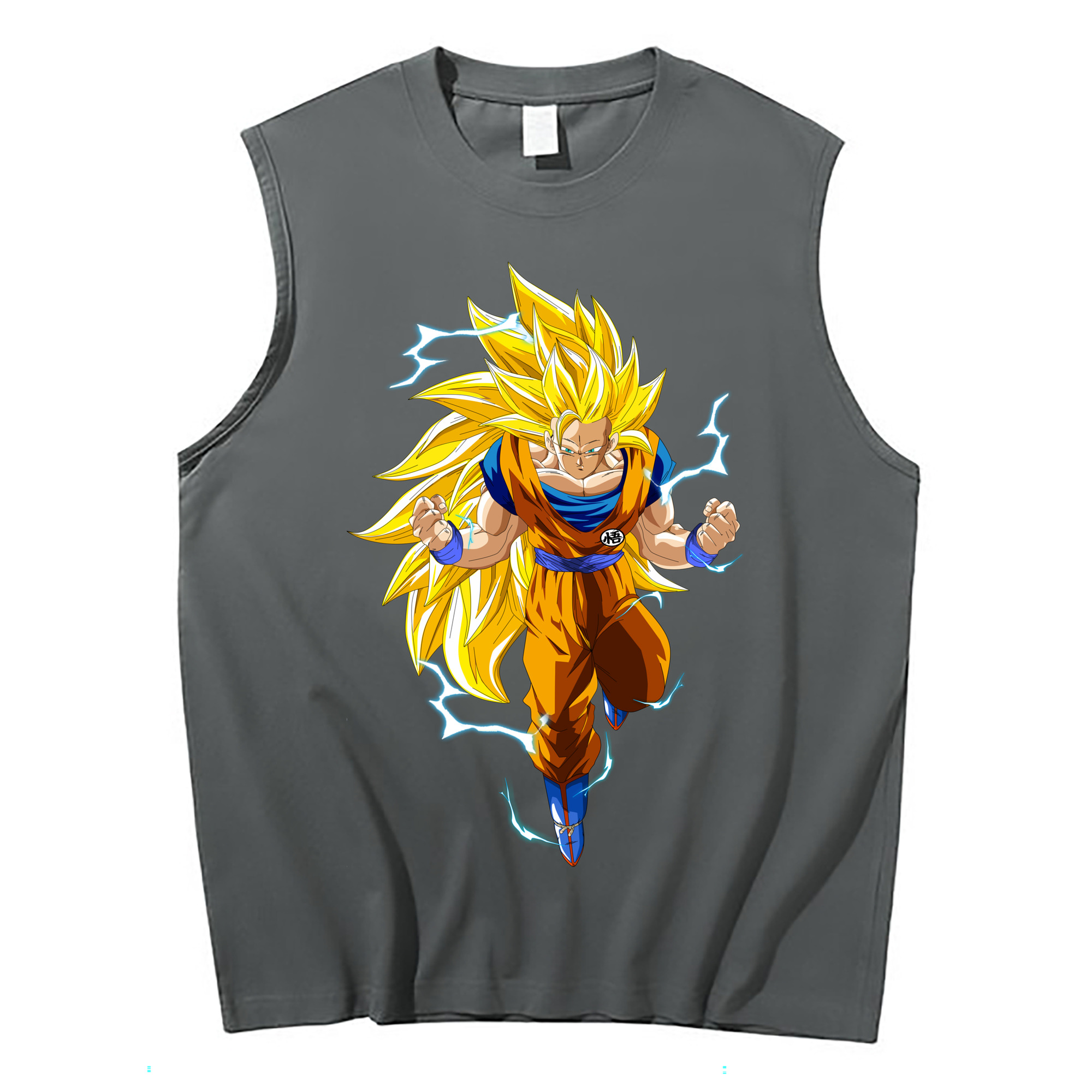 （画像用） ドラゴンボール 孫悟空（そん ごくう）Son Goku カカロット DRAGON BALL Kakarotto コットン100％タンクトップ（フロントプリント）